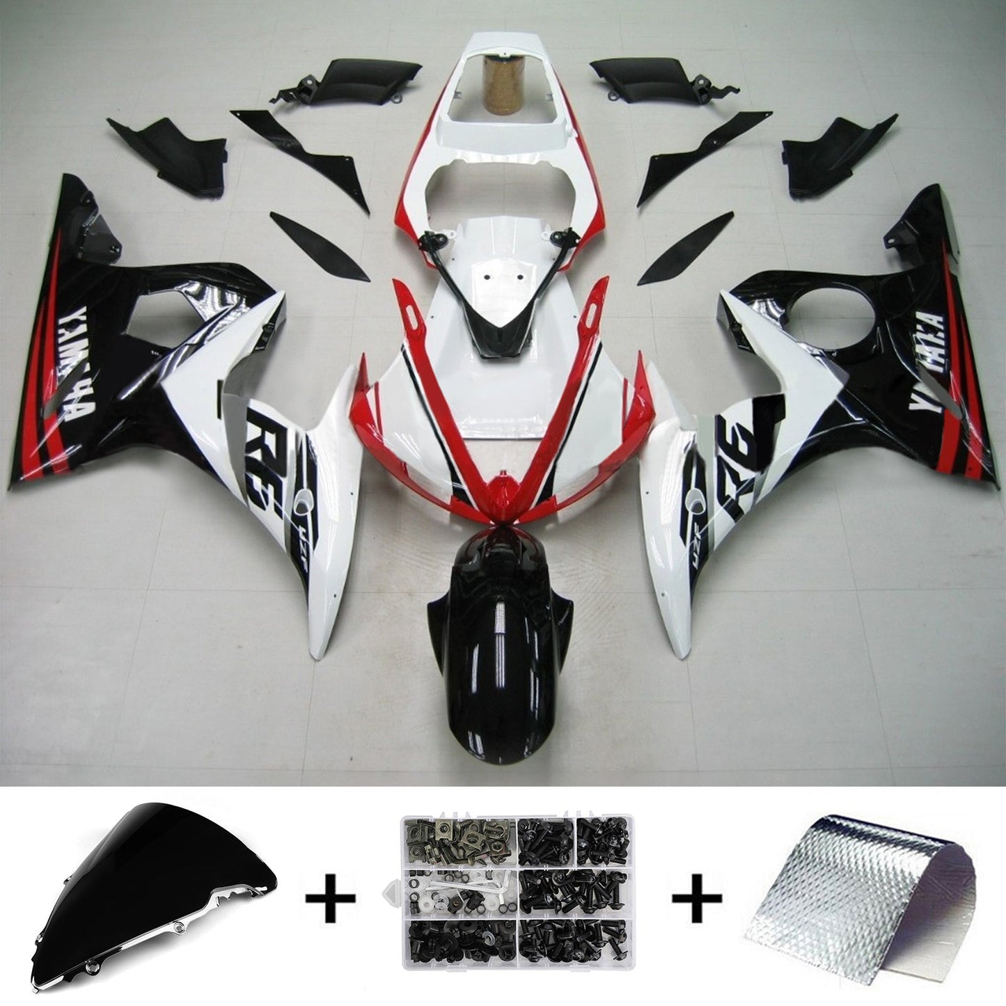 2003-2004 Yamaha YZF 600 R6/R6S Injection Fairing Kit Bodywork Plastic ABS #153