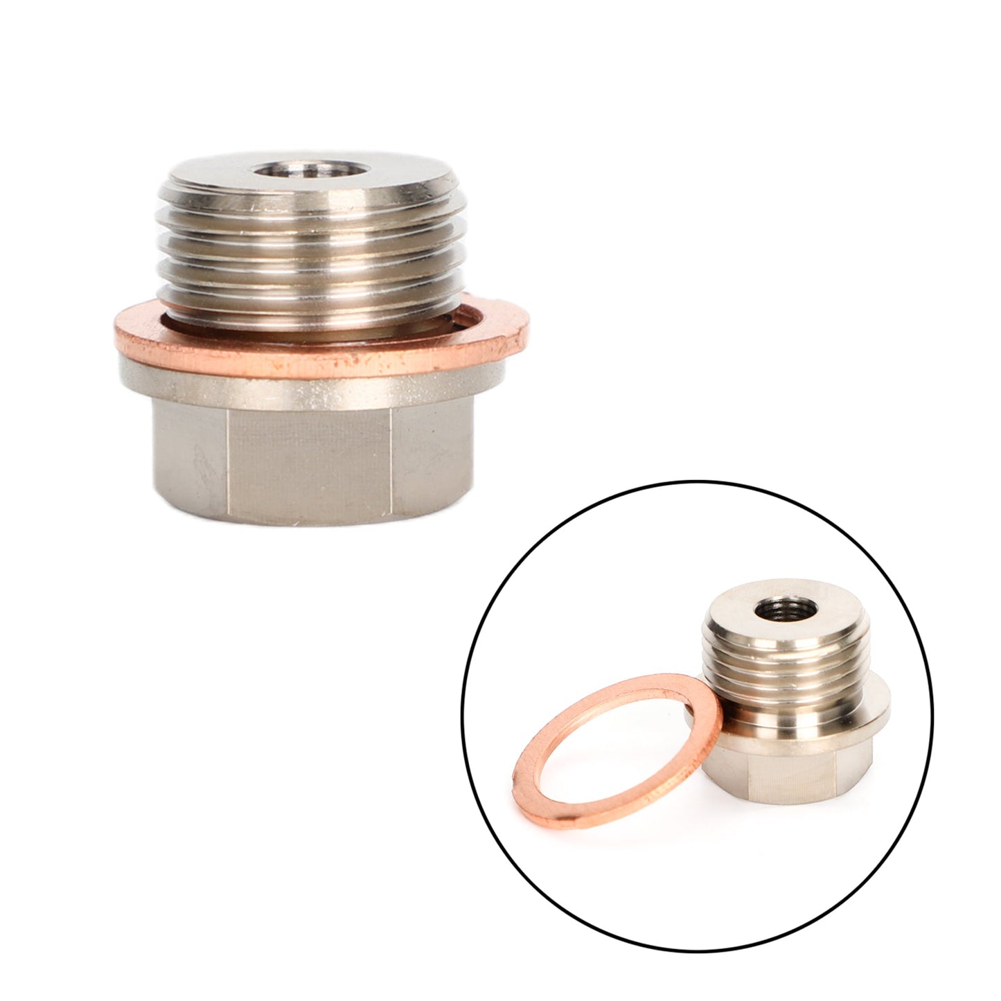 1/8" NPT to M18x1.5 Male Pressure Temperature Gauge Sender Adapter