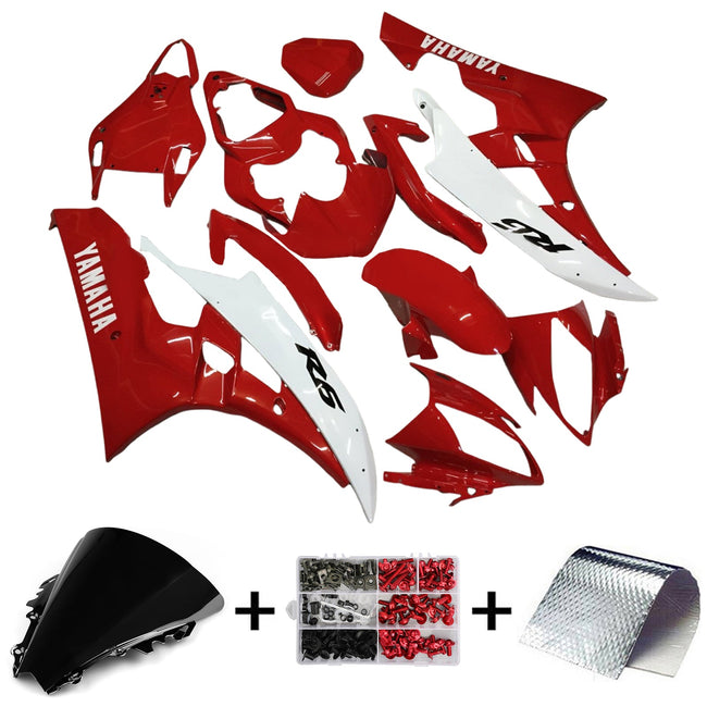 2006-2007 Yamaha YZF 600 R6 Fairing Kit Bodywork Plastic ABS