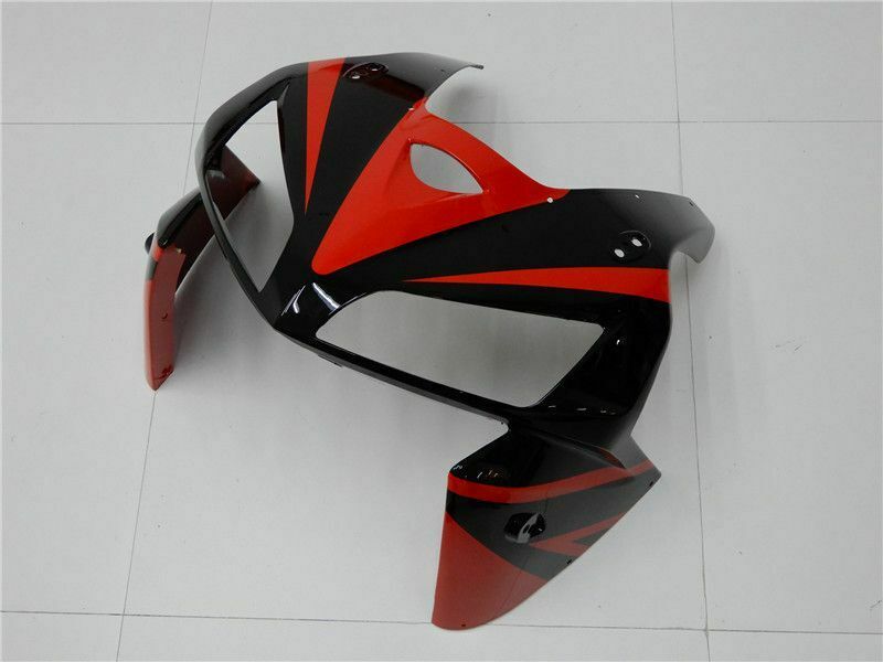 2005-2006 Honda CBR600RR Black Red Fairing Kit by Amotopart Fairings