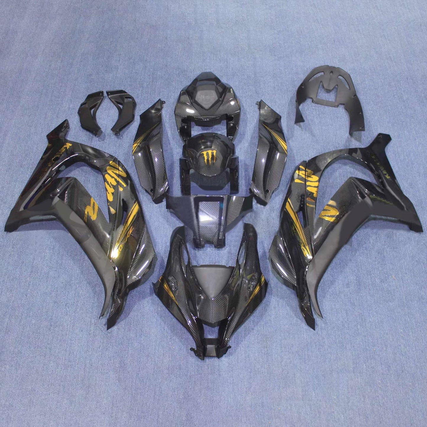 2016-2020 Kawasaki ZX10R Injection Fairing Kit Bodywork Plastic ABS#158