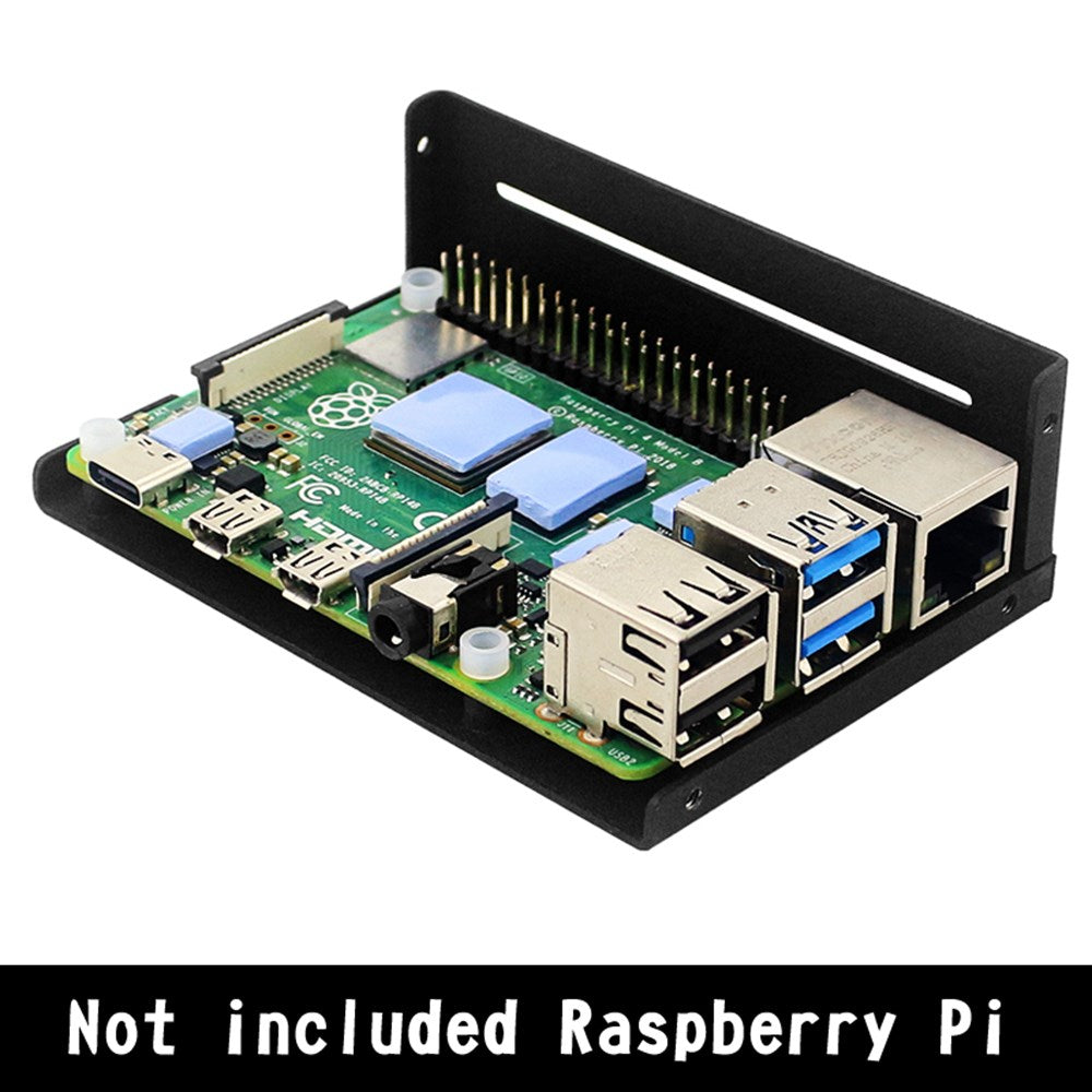 Aluminum Alloy 3.5 inch Display Case with Cooling Fan Fit for Raspberry Pi 4B