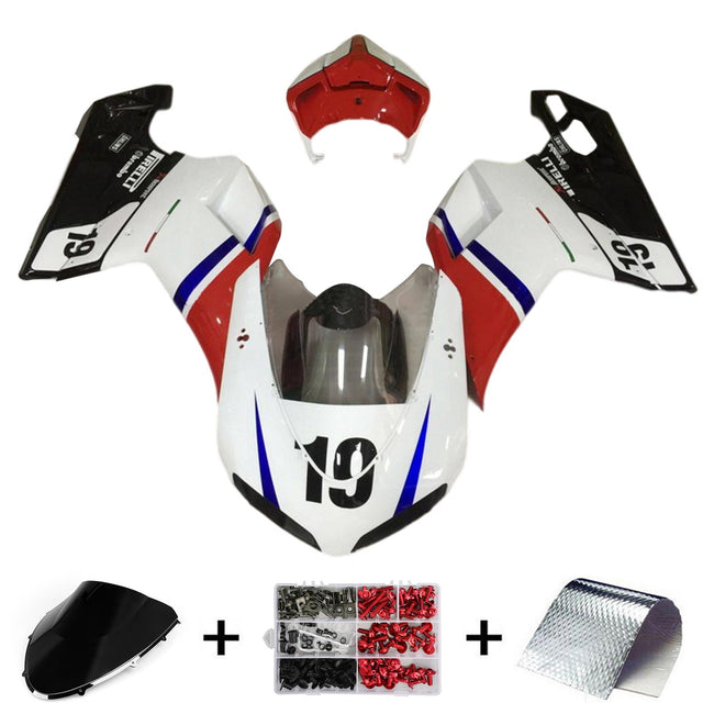 2007-2011 Ducati 1098 1198 848 Fairing Kit Bodywork ABS