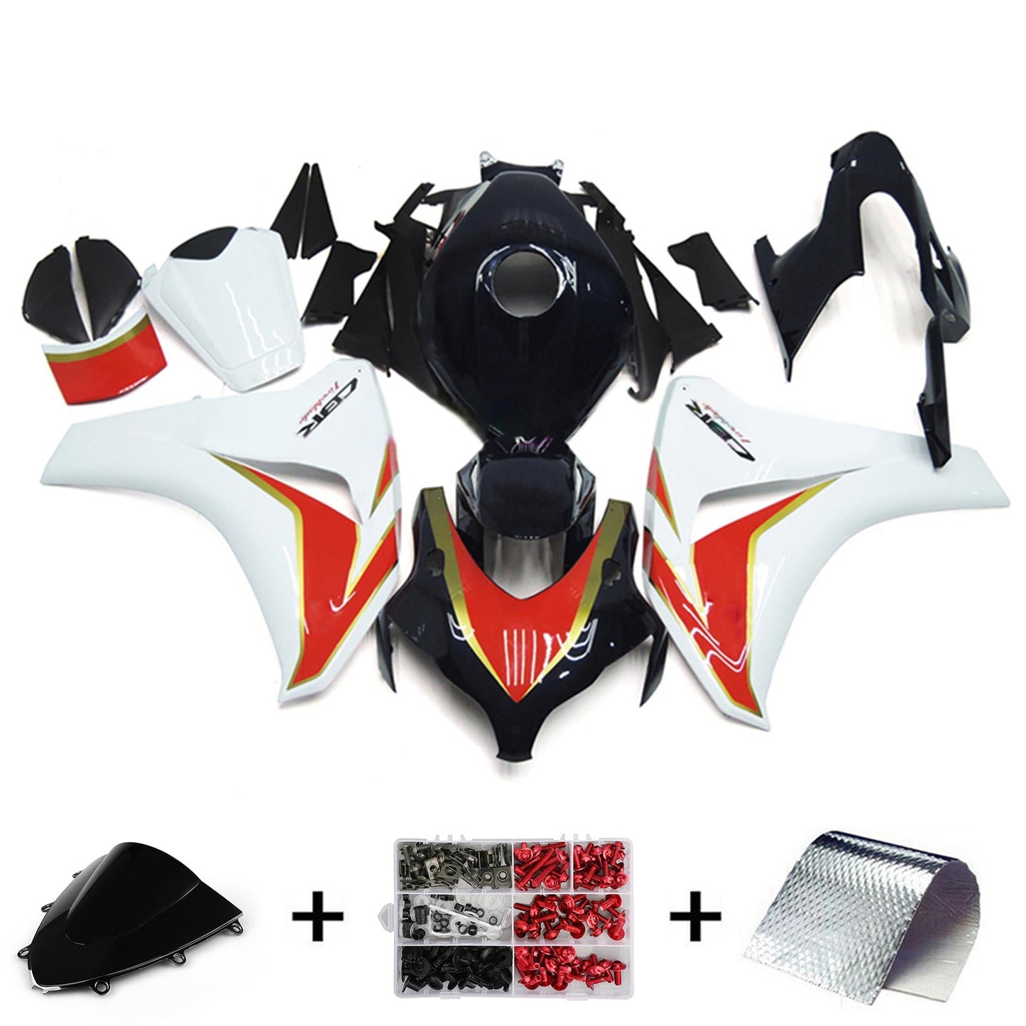 2008-2011 Honda CBR1000RR Injection Fairing Kit Bodywork Plastic ABS#178