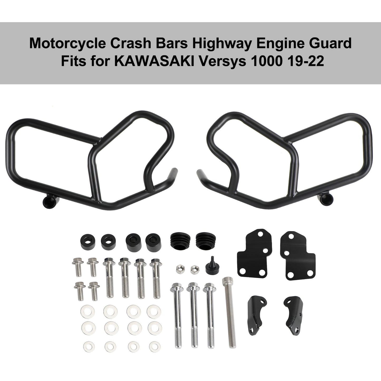Engine Guard Crash Bar Frame Protector Bumper For Kawasaki Versys 1000 19-22