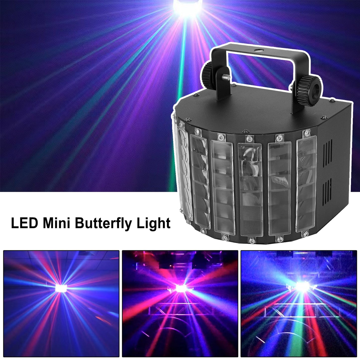 LED Mini Butterfly Light DMX DJ Disco Party Club Stage Effect Beam Light AU