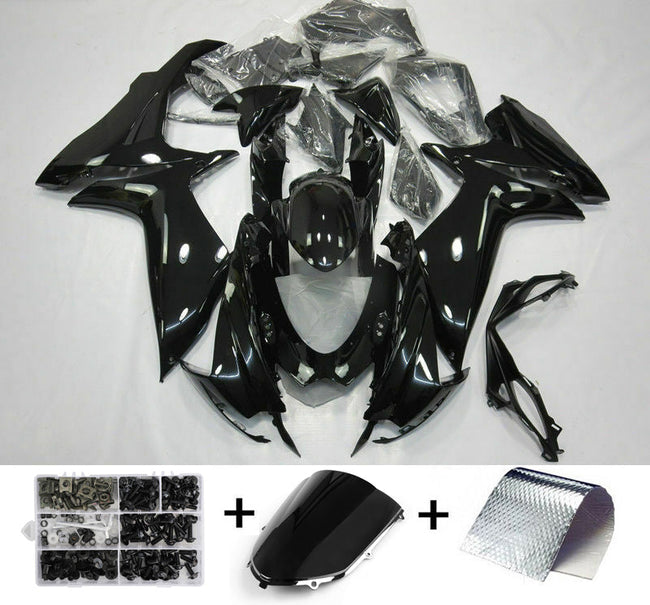 2011-2021 Suzuki GSXR600/750 K11 Amotopart Fairing Glossy Black Kit