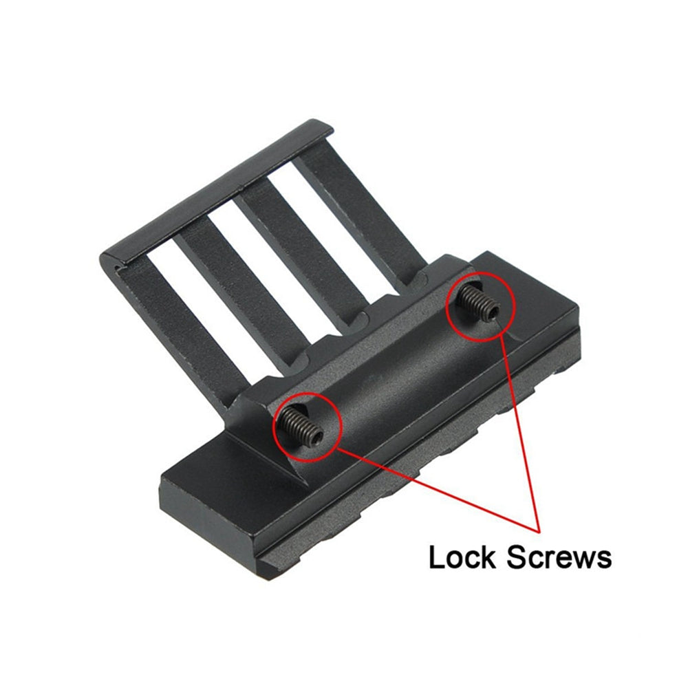 Low Profile Tactical 45 Degree Offset Angle Mount Picatinny Weaver Rail