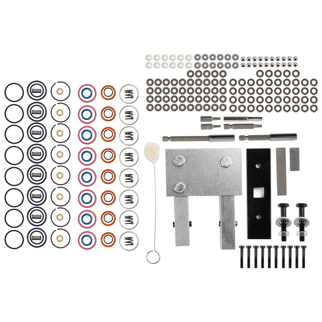 Injector Rebuild Kit Fit 7.3L Power Stroke 94-03 W/Vice Clamp And Tools Spring