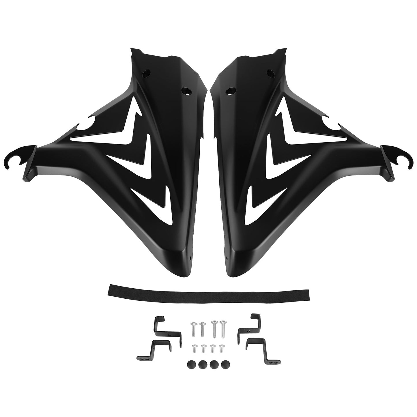 Side Frame Cover Panels Fairings Cowls For Honda CBR650R 2019 2020 2021 Black