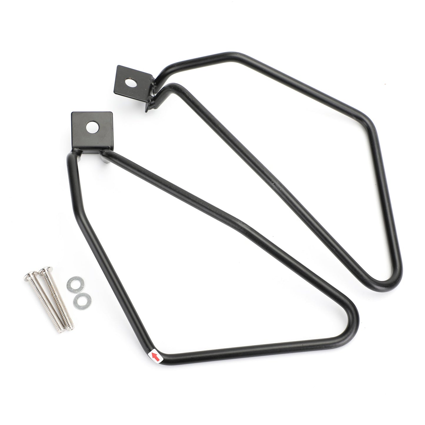 Black Saddlebag Support Mounting Bracket for Sportster 883 Fat bob FXDF Dyna BK