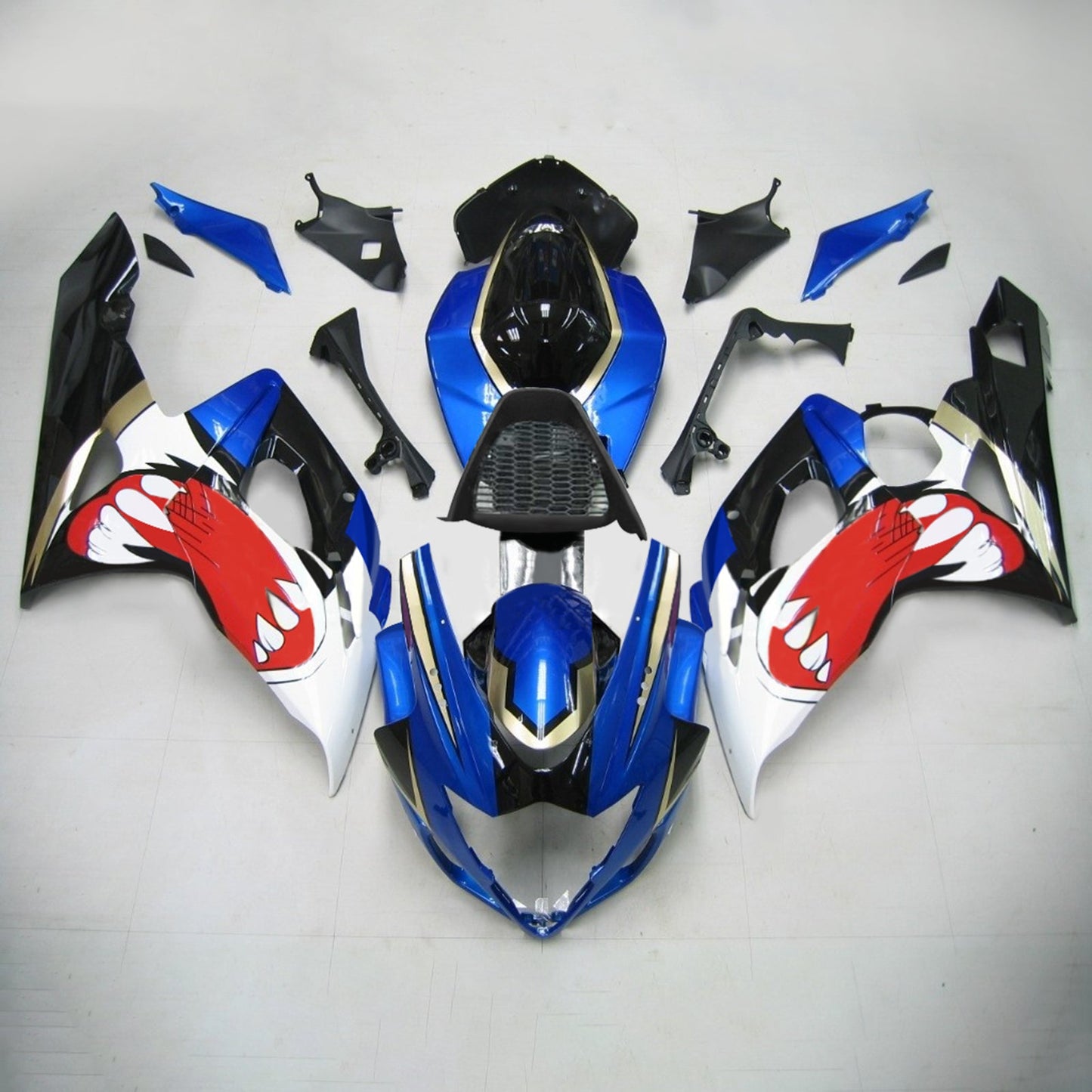 2005-2006 Suzuki GSXR1000 K5 Amotopart Injection Fairing Kit Bodywork Plastic ABS #159