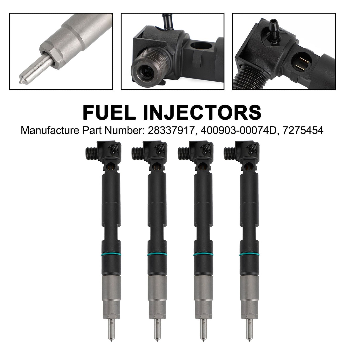 Doosan Excavator E32,E35,E42,E45,E50,E55,E854PCS Fuel Injectors 400903-00074D 28337917 7275454