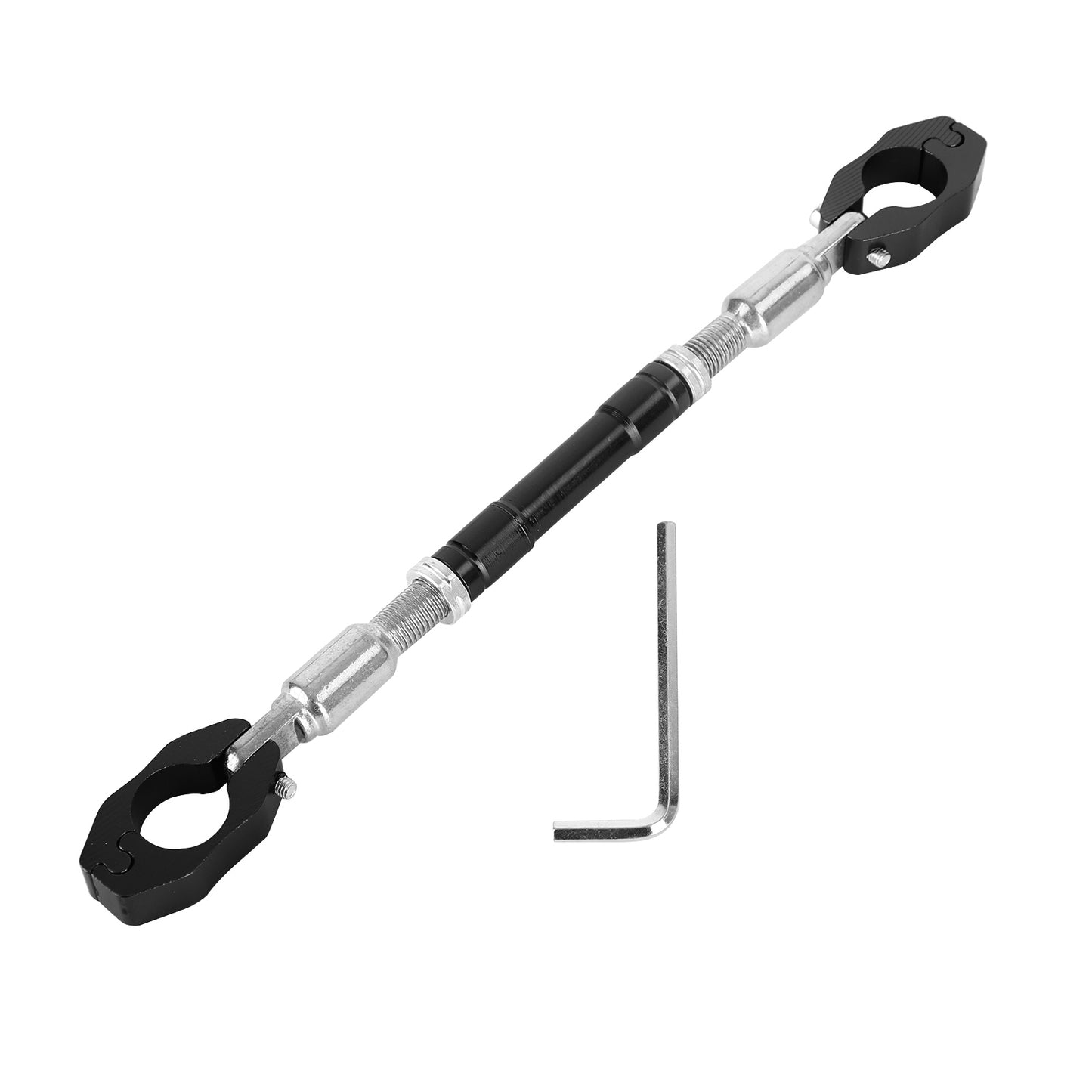 Motorbikes Cnc Adjustable Balance Cross Handle Bar Clamp Strength Lever Silver