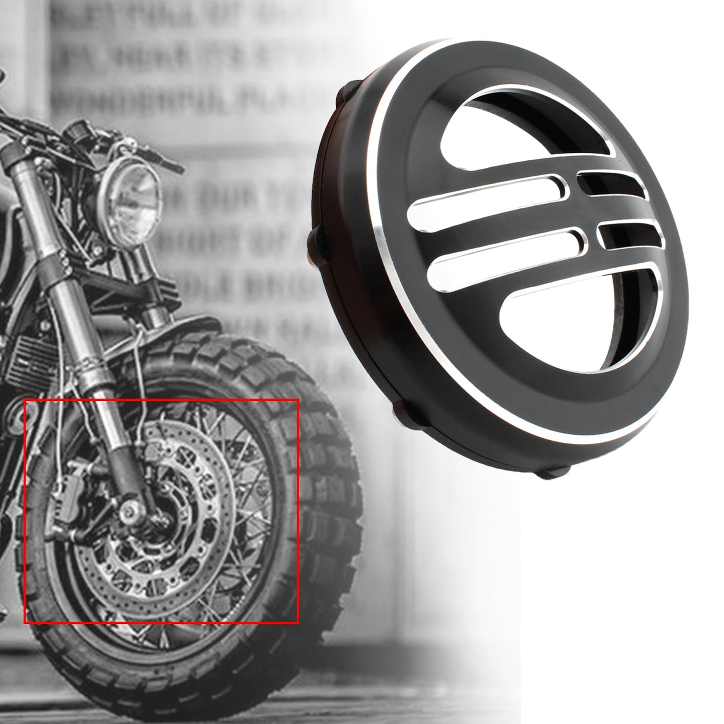 Horn Cover Universal Decorative Cover For bobber T120 T100 Street twin Black