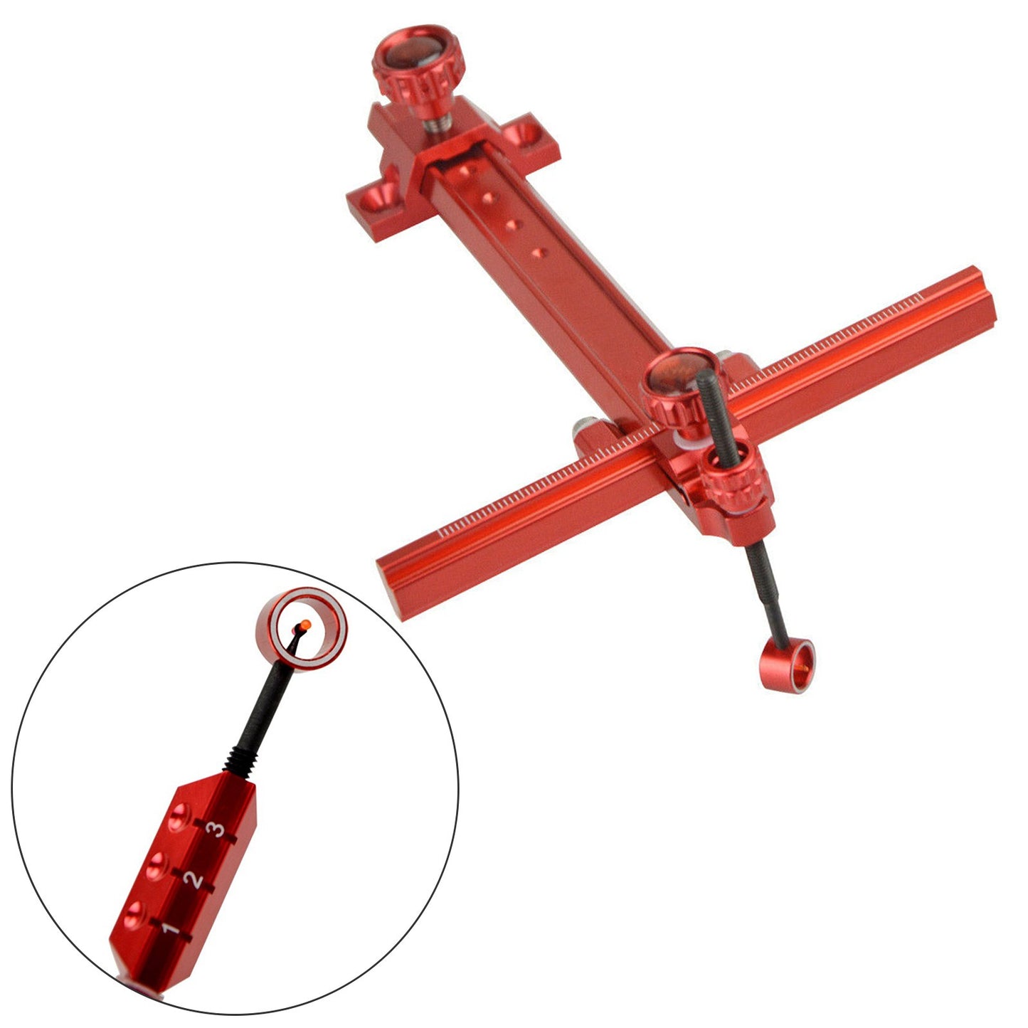 6" Archery Recurve Bow Sight Adjustable Hunting Shooting
