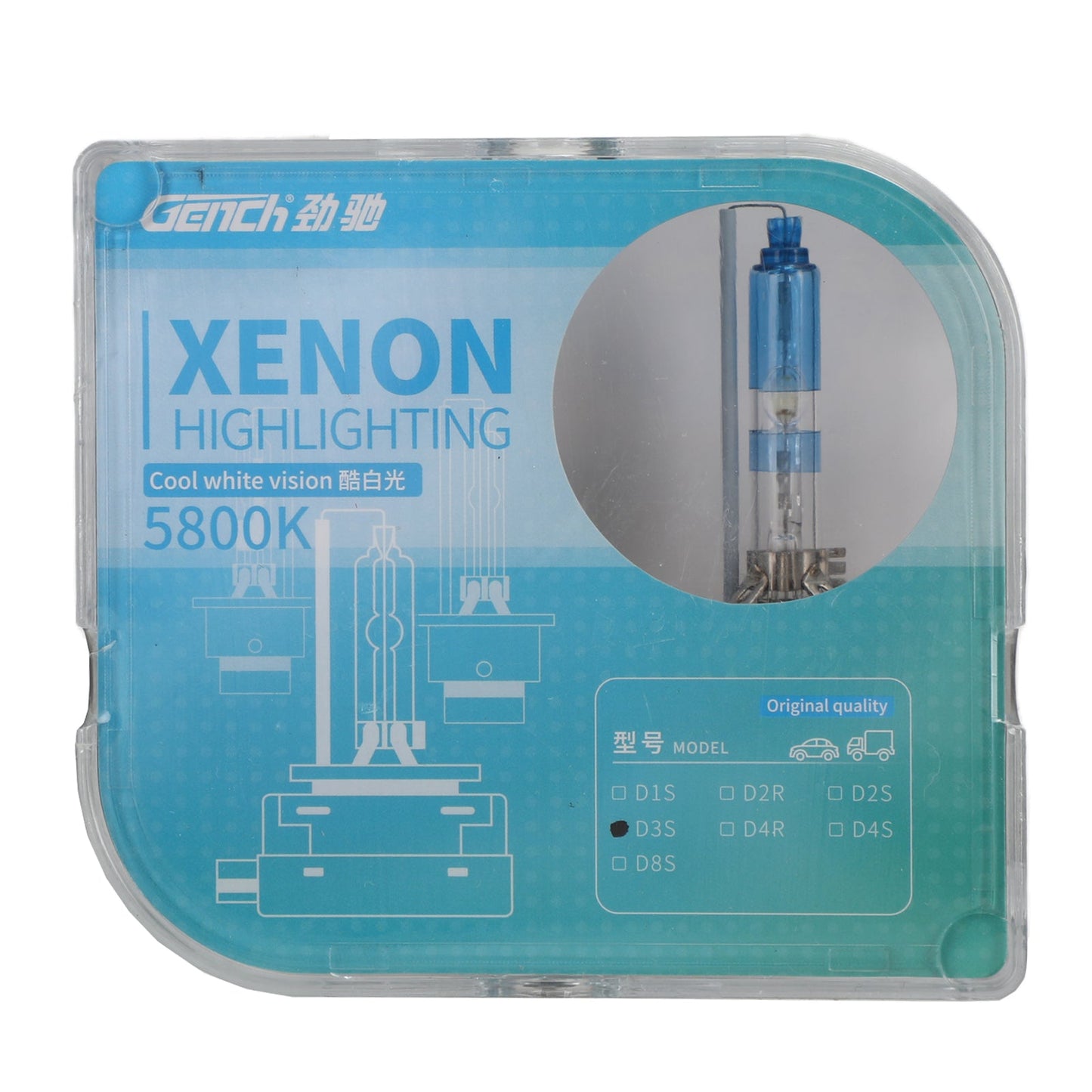 For Gench Xenon Highlighting Headlight Cool White Vision D1SCWV 5800K