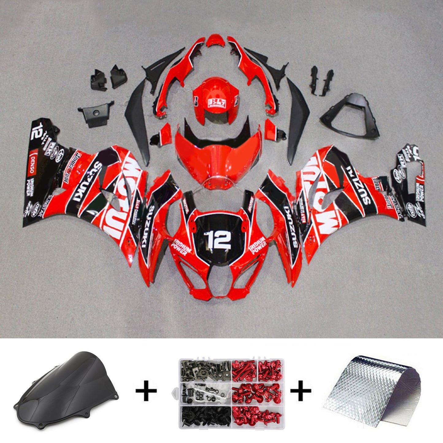 2017-2024 Suzuki GSXR1000 K17 Injection Fairing Kit Bodywork Plastic ABS #101