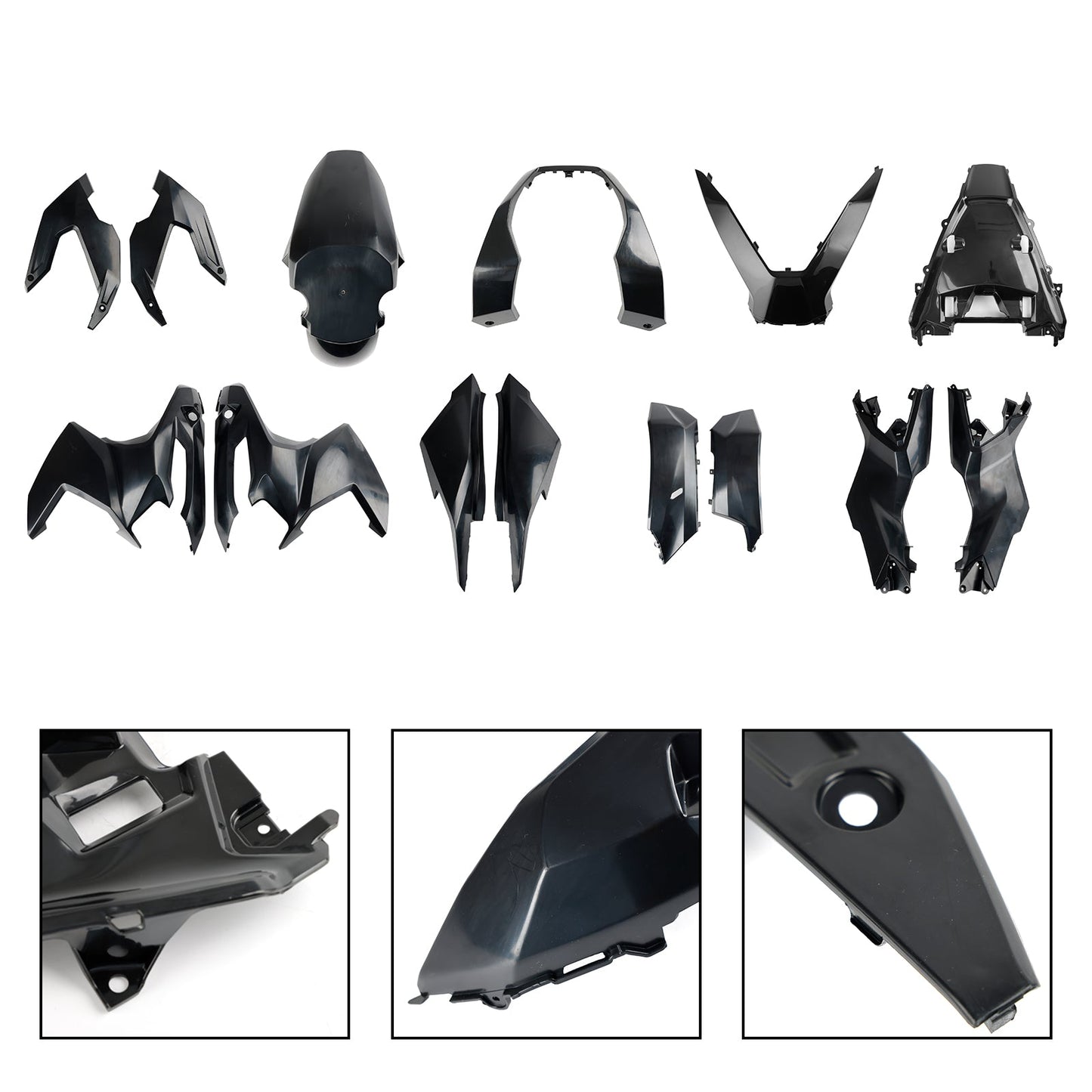 2023 Honda ADV 160 Bodywork Fairing ABS Injection Molding Unpainted#80