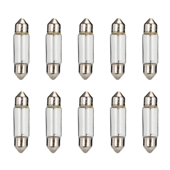 10x For OSRAM General Lighting Halogen Auxiliary Light C5W 24V SV8.5-8