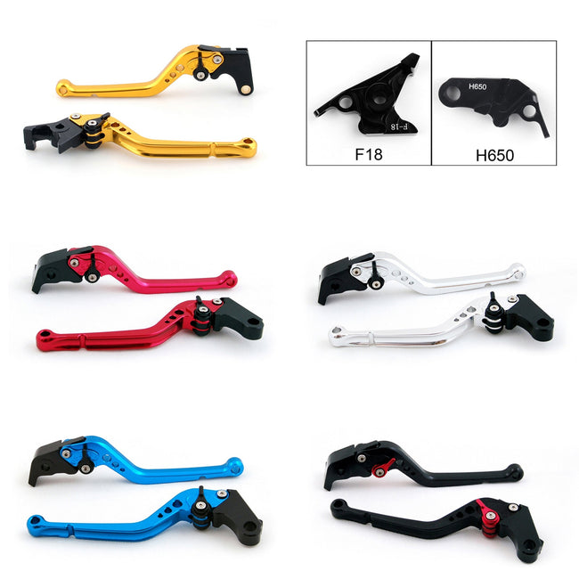 Long Brake Clutch Levers For Honda CBR650F/CB650F 2014-2015 (F-18/H-65) Black