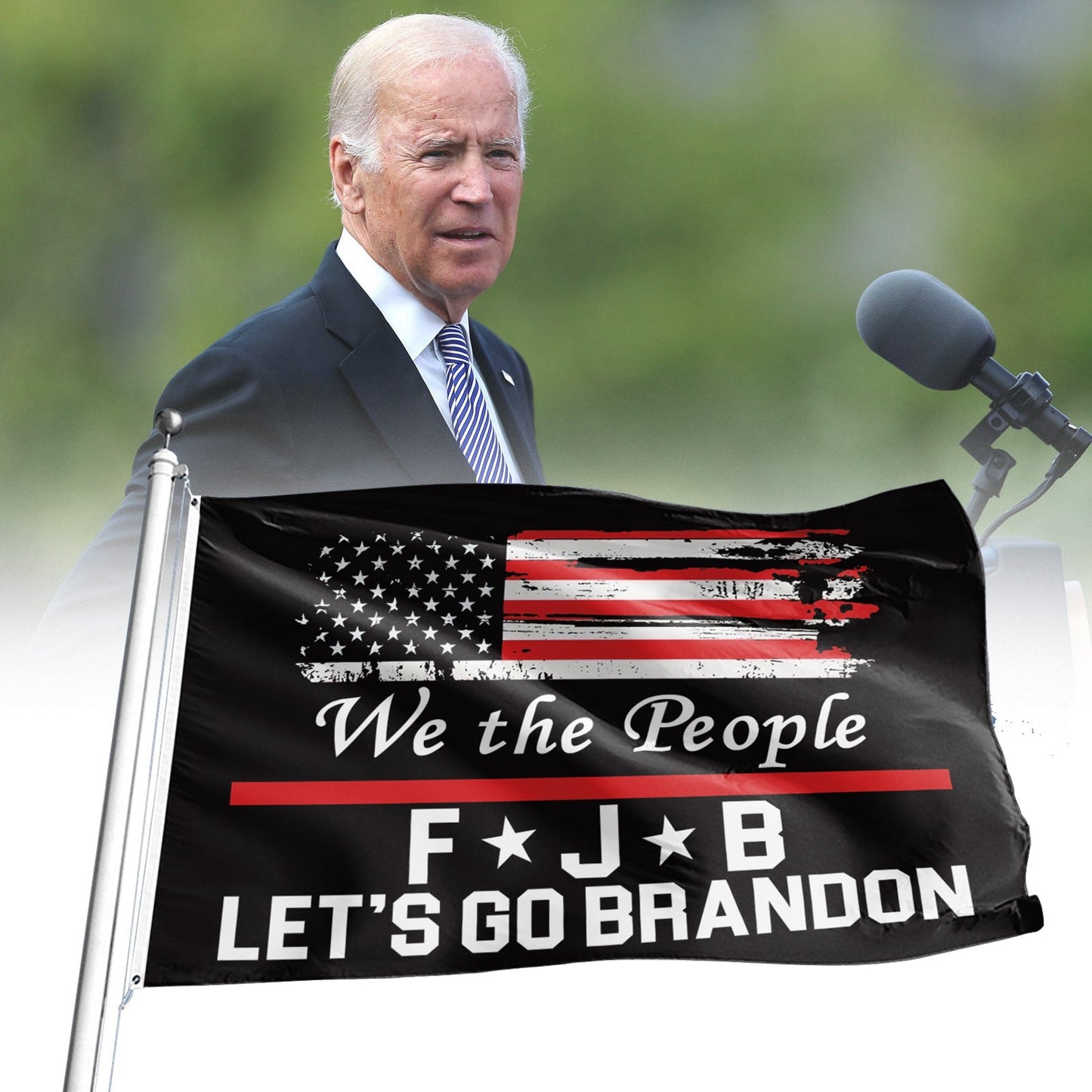 Let's Go Brandon Flag 3x5Ft Funny FJB Anti Joe Biden 2021 Garden House Yard Flag