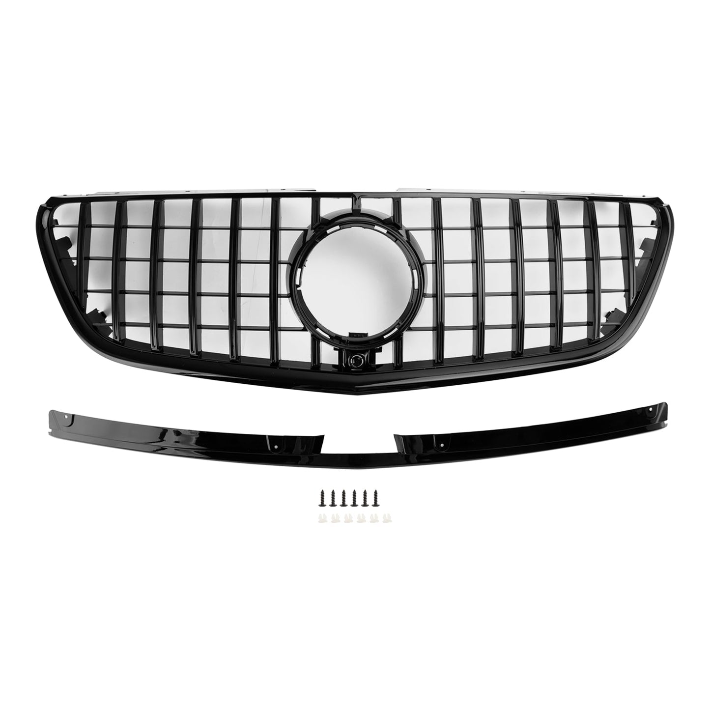 2015-2019 Mercedes Vito W447 GT Stlye Gloss Black Front Bumper Grill Grille