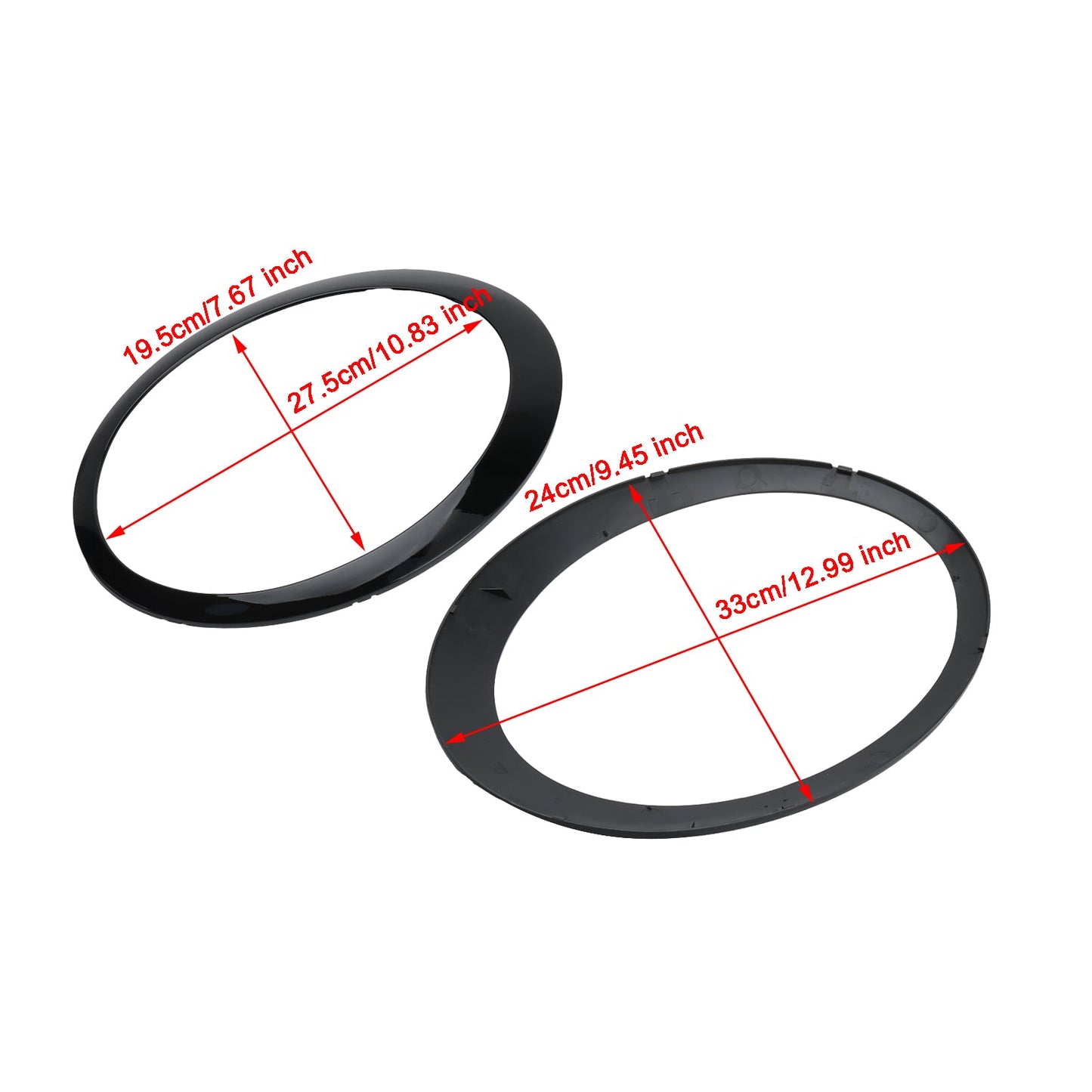 Mini Cooper One R50 R52 R53 2001-2006 2pcs Headlight Trim Ring