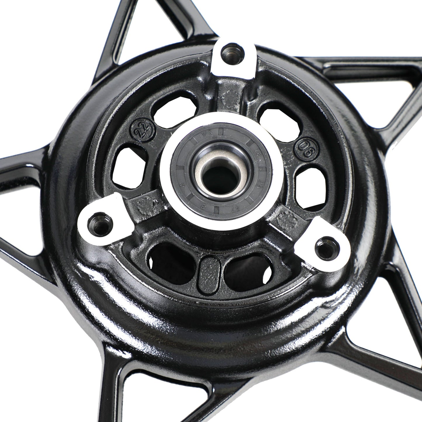 Black Rear Wheel Back Rim For Kawasaki Z400 EX400 Ninja 400 ABS 2018-2023