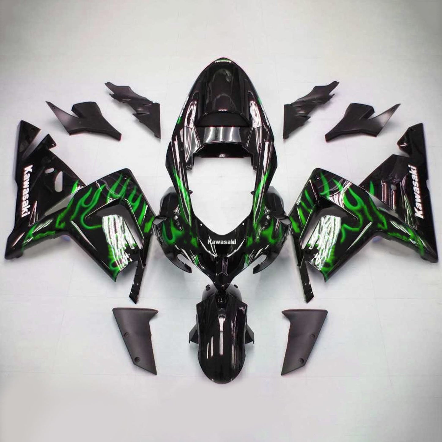 2004-2005 Kawasaki ZX10R Amotopart Injection Fairing Kit Bodywork Plastic ABS #103