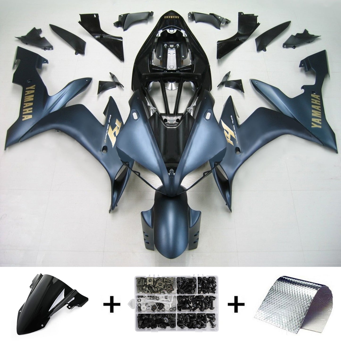 2004-2006 Yamaha YZF 1000 R1 Amotopart Injection Fairing Kit Bodywork Plastic ABS #143