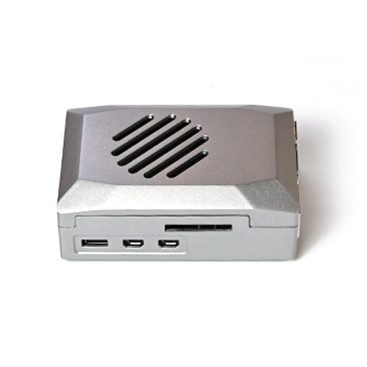 Silver Shadow Shell Raspberry pi5 Protective Box ABS Material Speed Control Fan