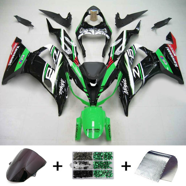 2013-2018 Kawasaki ZX6R 636 Amotopart Injection Fairing Kit Bodywork Plastic ABS #104