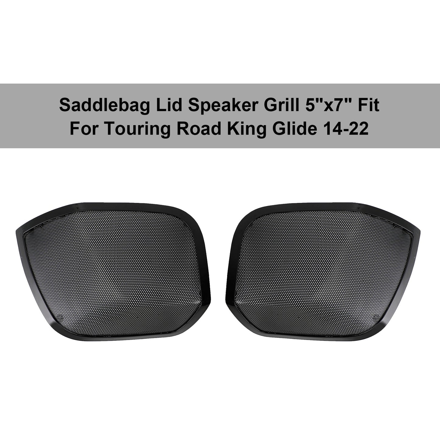 Saddlebag Lid Speaker Grill 5"X7" Fit For Touring Road King Glide 14-22