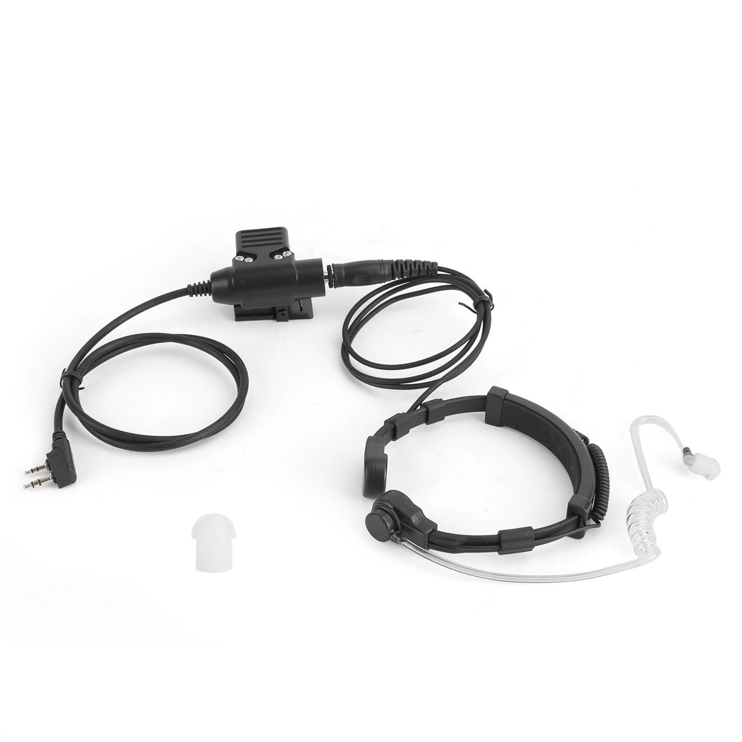 Waterproof Tactical Throat Mic Headset Fit for Kenwood BaoFeng TK3107 TK3207