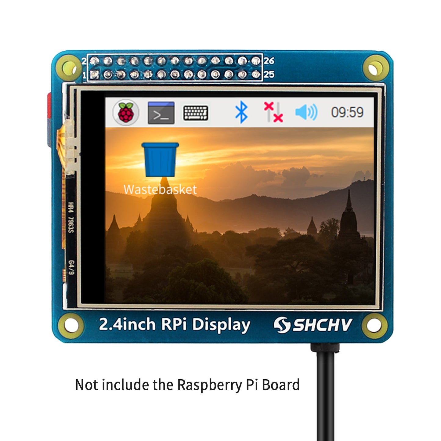 2.4" Touch Screen TFT LCD 320*240 Pixel Display for Raspberry Pi 4B 3B+ Zero 2 W