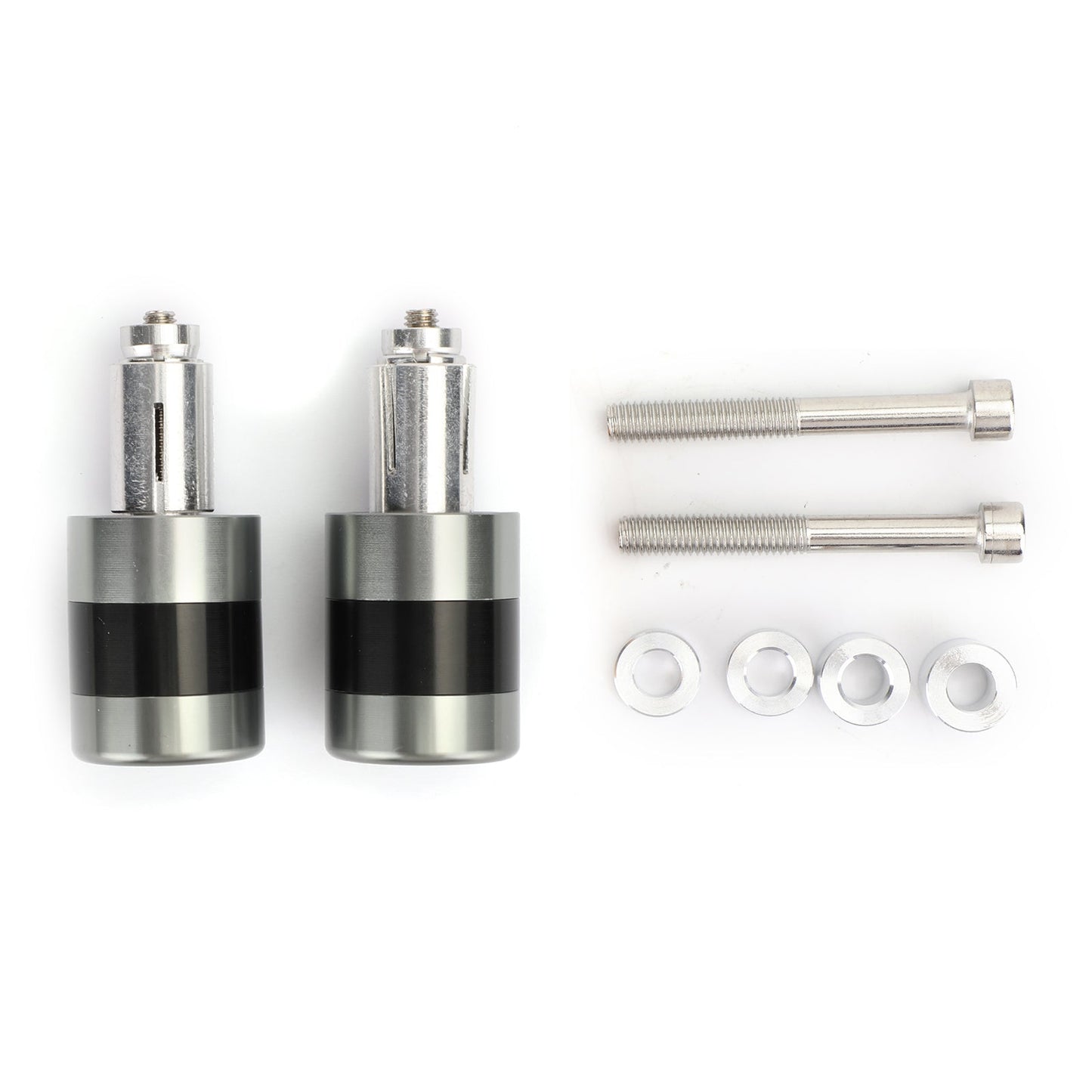 CNC Heavy Weight 7/8" 22mm Handle Bar Ends Vibration Reducing Sliders Set Black