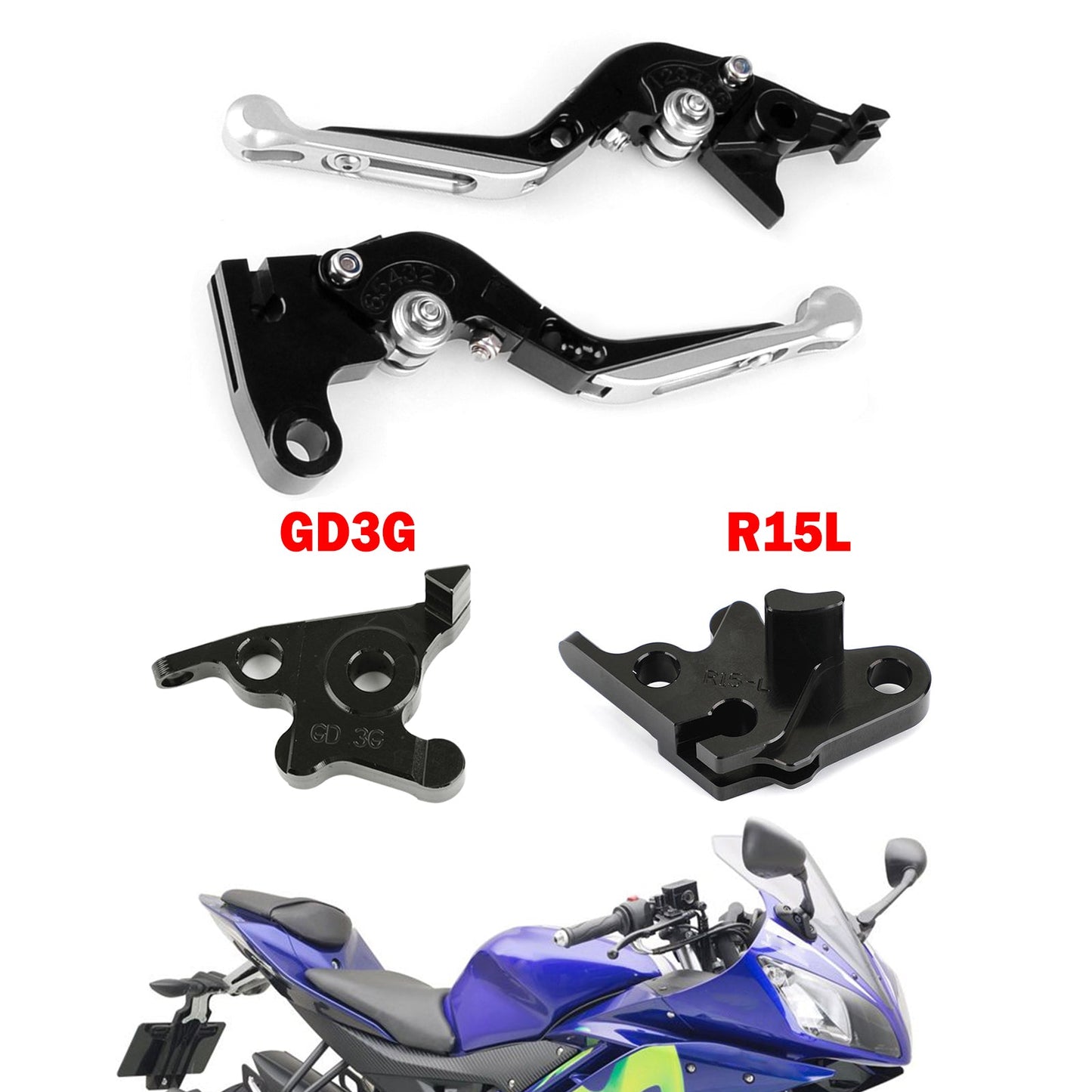 Motorcycle Adjustable Clutch Brake Lever fit for YAMAHA MT125 2017-2020