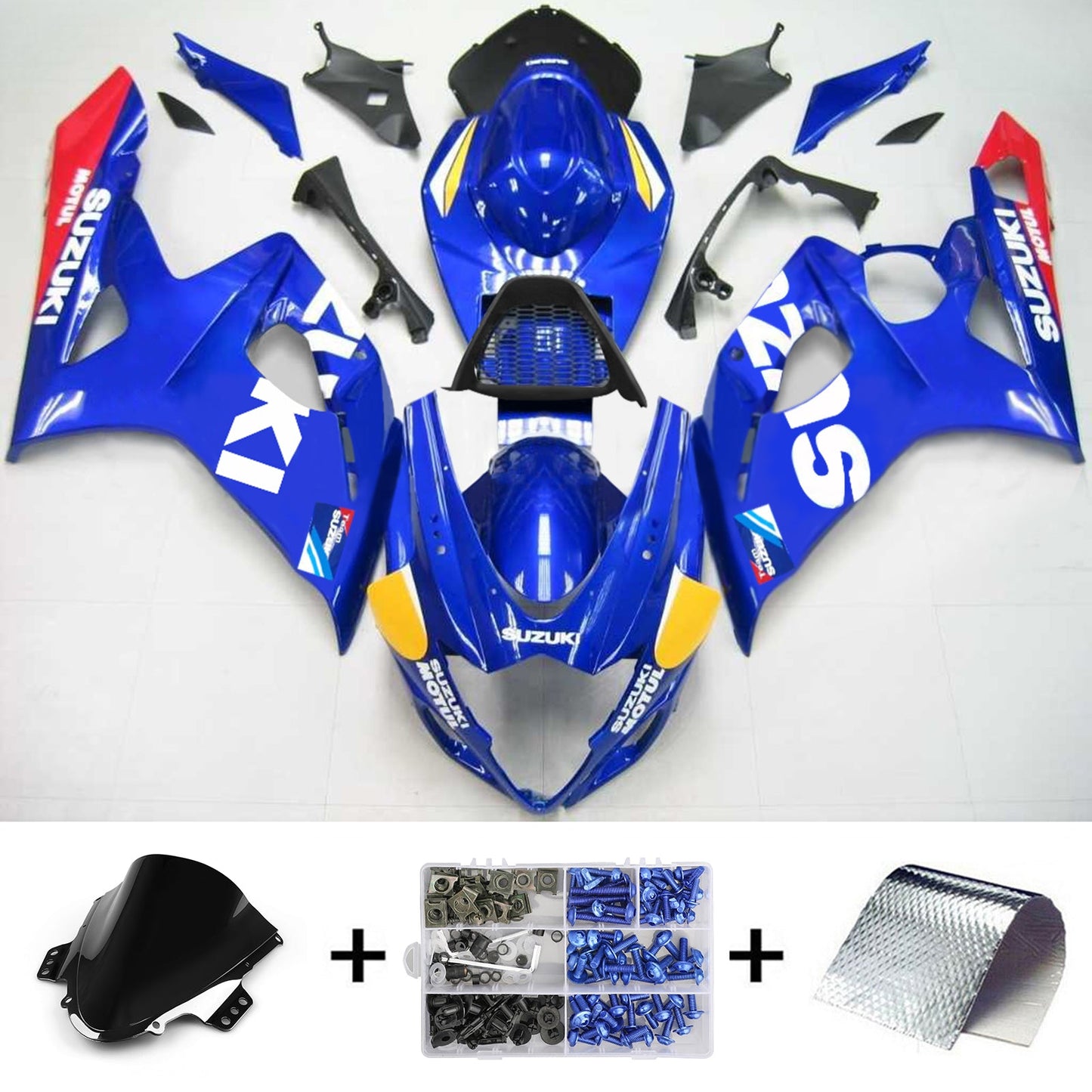 2005-2006 Suzuki GSXR1000 K5 Amotopart Injection Fairing Kit Bodywork Plastic ABS #149