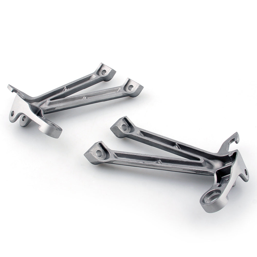 Front + Rear Foot Pegs Footrest Bracket Fit for Suzuki GSX-R GSXR 1000 2007 2008