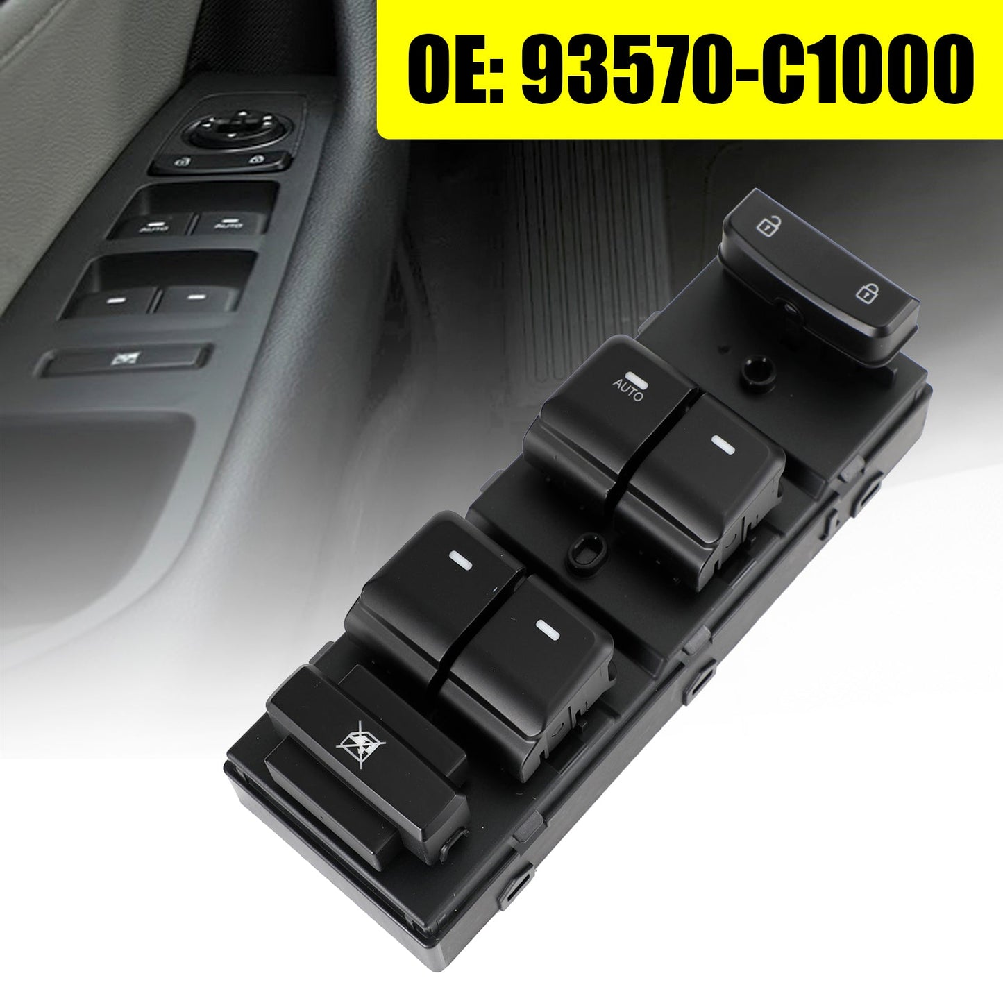 Hyundai Sonata 2015-2019 93570-C1000 Driver Side Master Power Window Switch