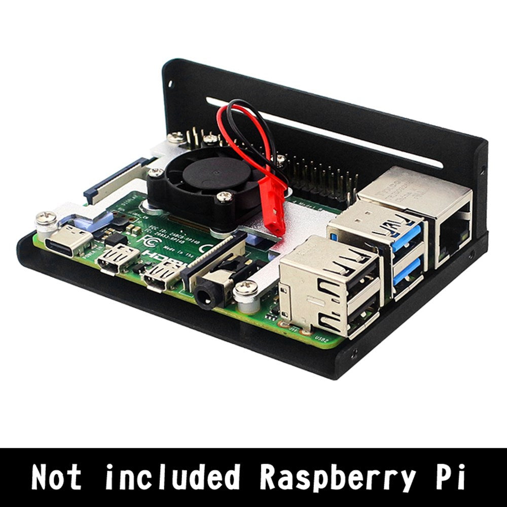 Aluminum Alloy 3.5 inch Display Case with LCD Screen Fit for Raspberry Pi 4B