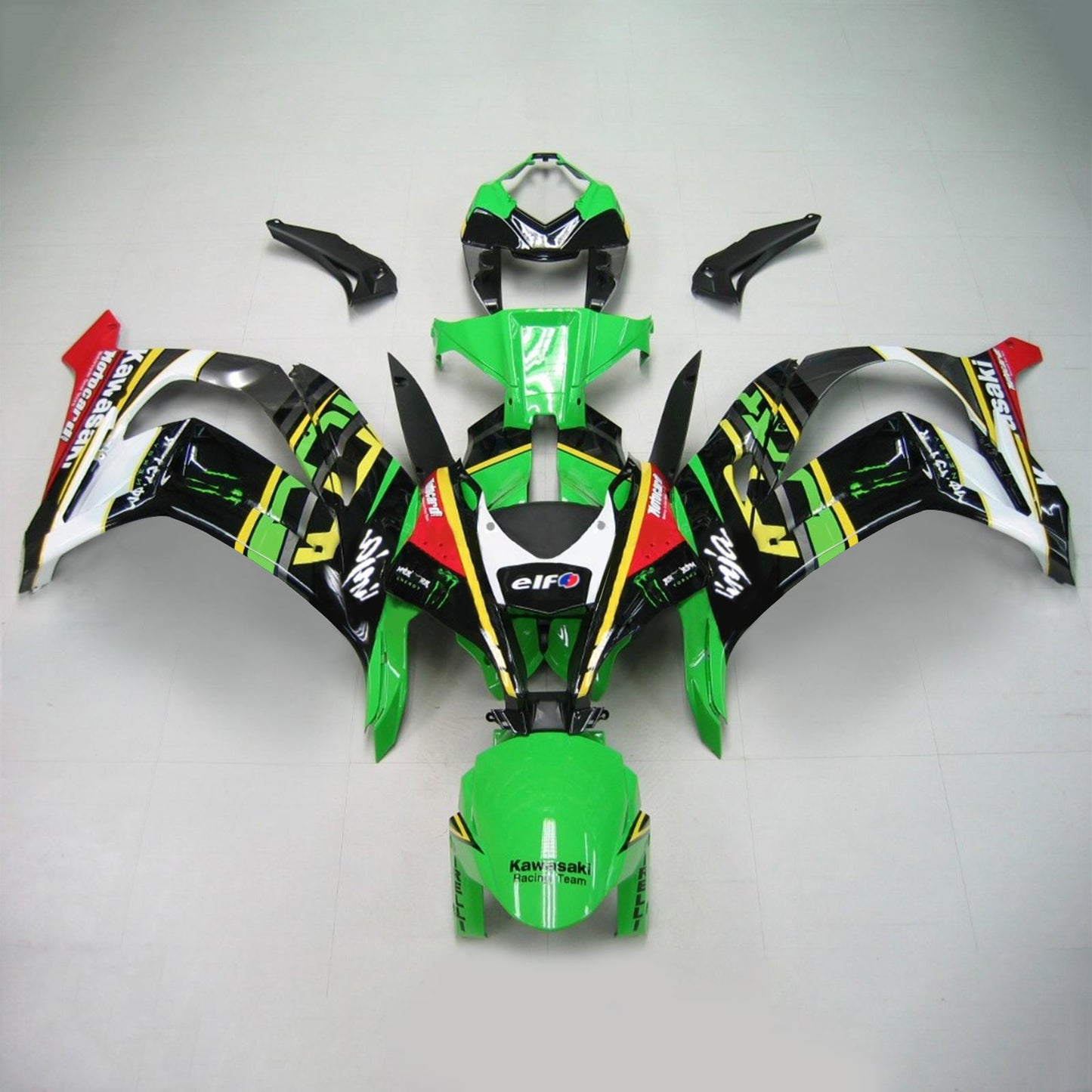 2016-2020 Kawasaki ZX10R Amotopart Injection Fairing Kit Bodywork Plastic ABS #113