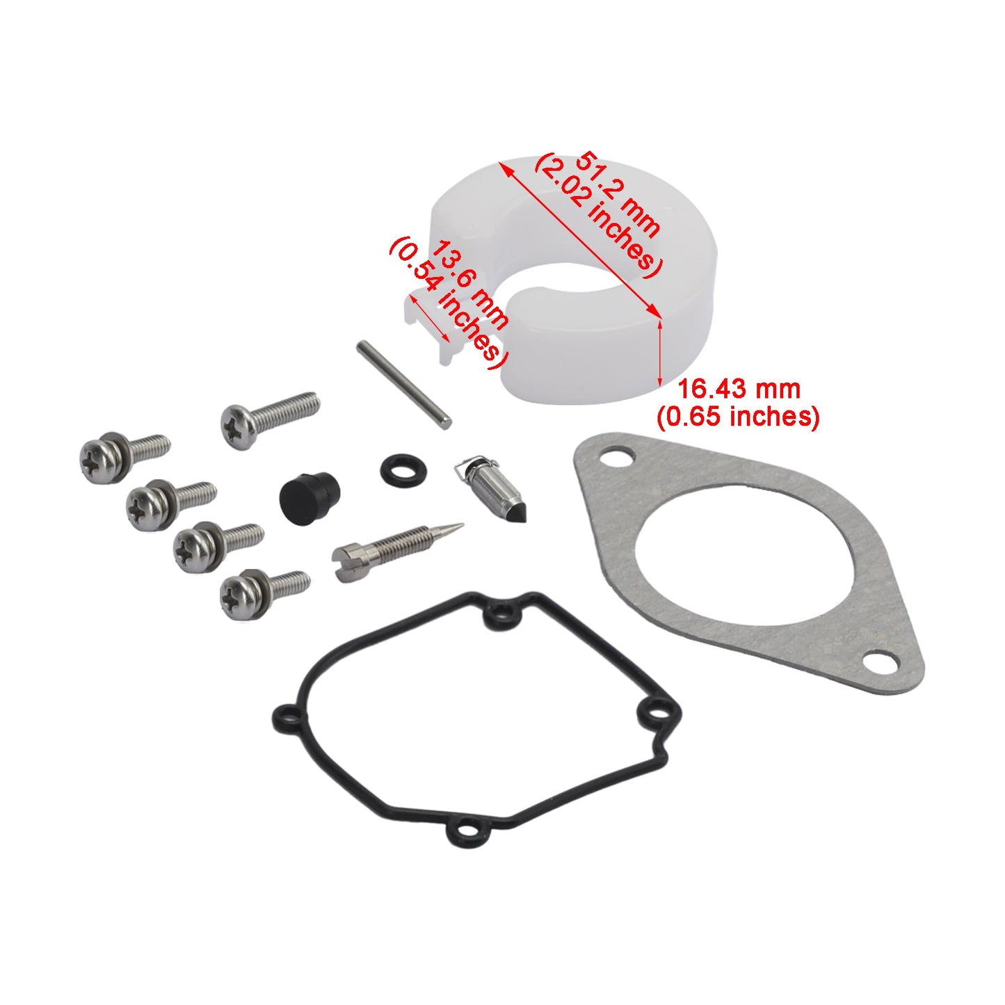 Carburetor Carb Rebuild Kit for Tohatsu Mercury-Mercruiser 25HP 30HP 2 stroke