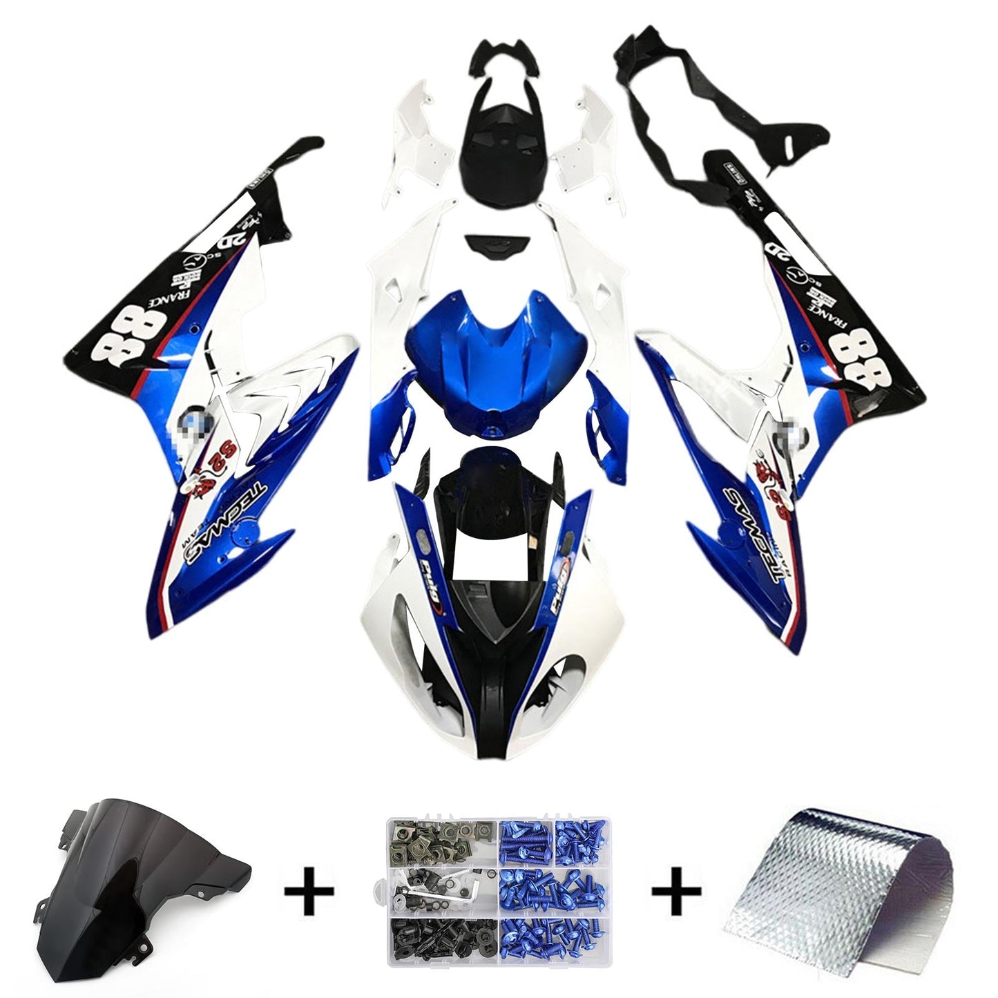 2015-2016 BMW S1000RR Fairing Kit Bodywork Plastic ABS