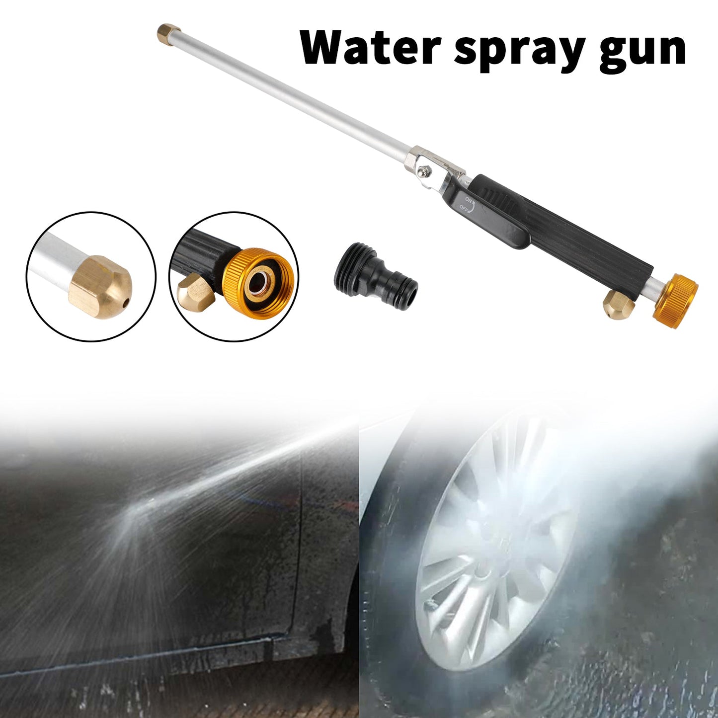 High Pressure Power Washer Water Spray Gun Nozzle Wand Attachment Garden Hose