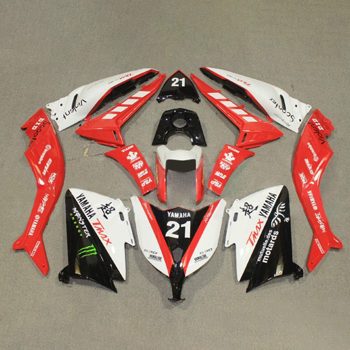 2012-2014 Yamaha T-Max TMAX530 Injection Fairing Kit Bodywork#134