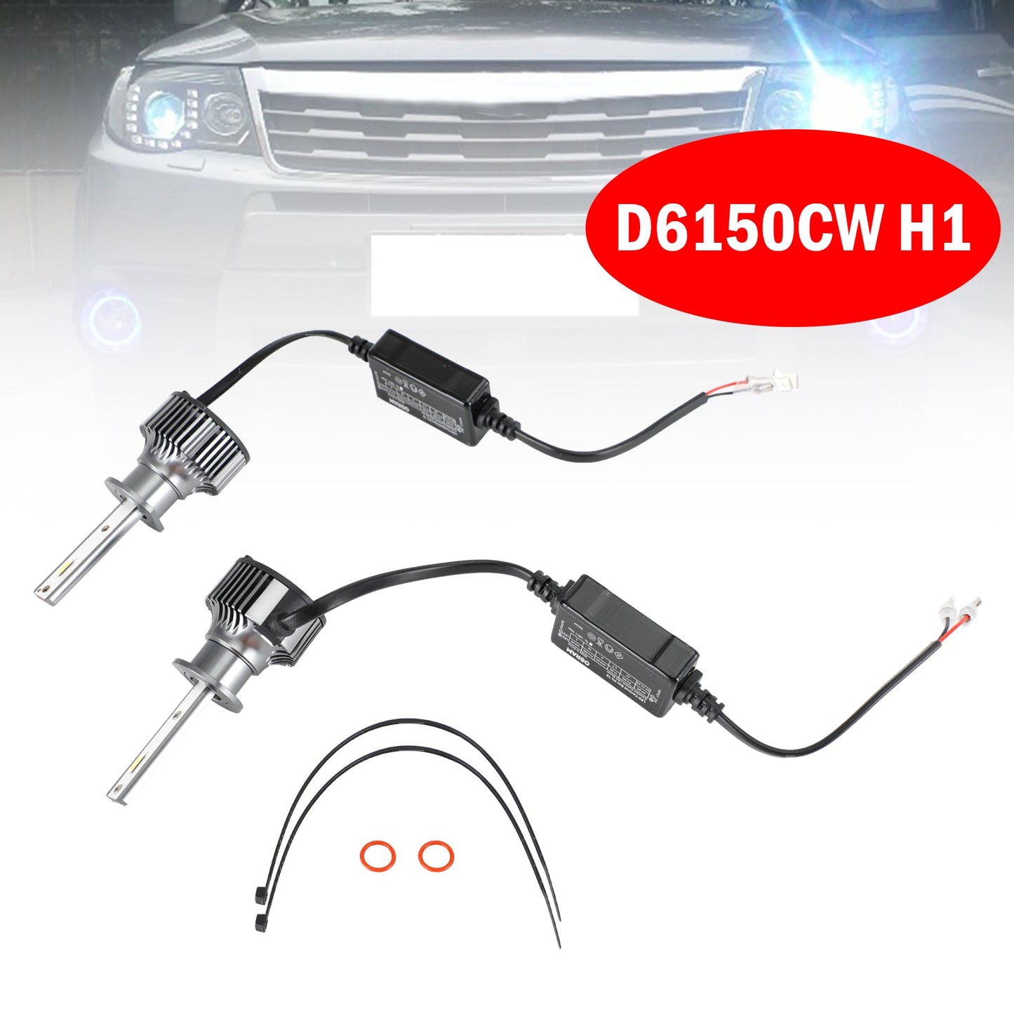D6150CW H1 For OSRAM Car LEDriving Headlights Brightness 12V23W 14.5s 6000K