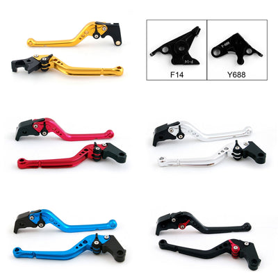 Long Brake Clutch Levers For Yamaha YZF R1 YZF R6 FZ1 FAZER R6S Black