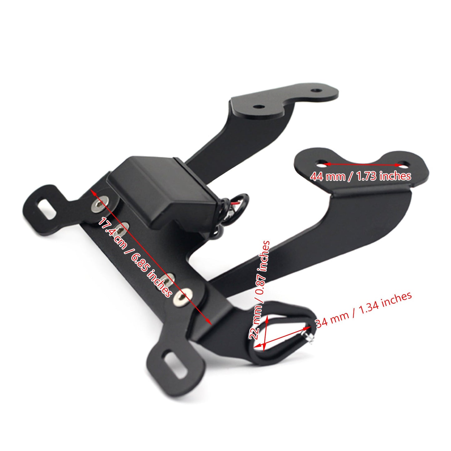 License Plate Bracket For Yamaha MT-09 FZ-09 17-20 BLK